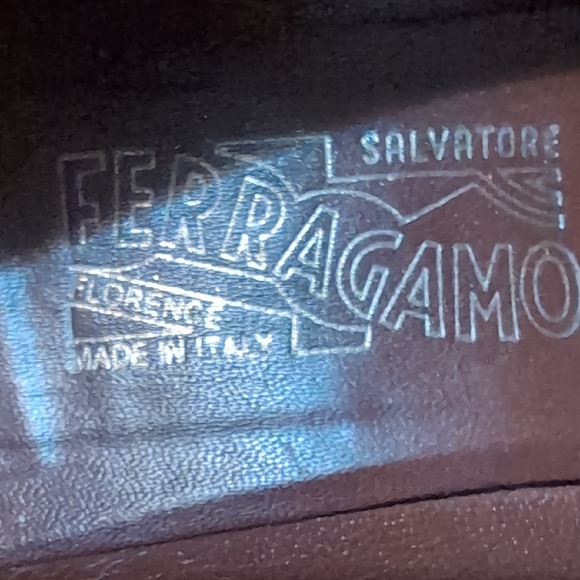 Salvatore Ferragamo Dark Brick  Red Leather Loafers 9.5 - Picture 2 of 9